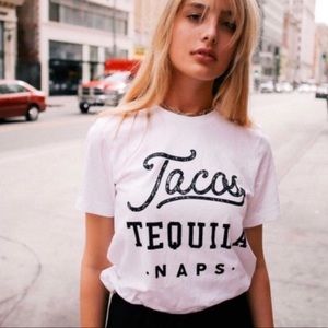 TACOS TEQUILA NAPS GRAPHIC TEE S/M/L